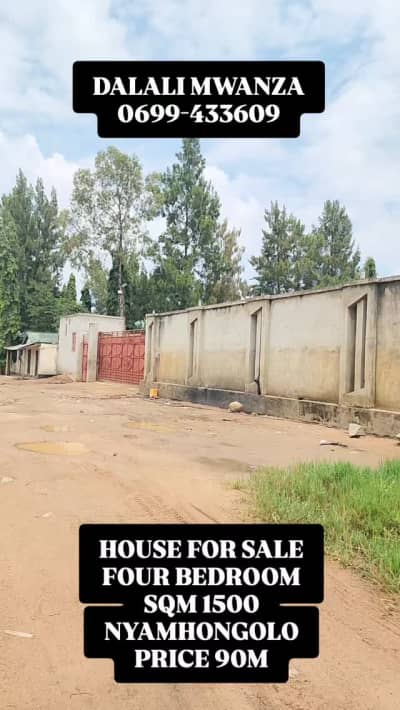 Nyumba ya vyumba vinne inauzwa Nyamhongolo, Mwanza