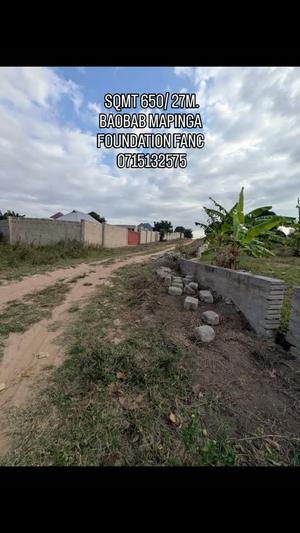 Kiwanja kinauzwa Mapinga Pwani (650 sqm)