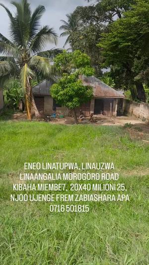 Kiwanja (Commercial Plot) kinauzwa Kibaha Miembe7, Pwani (800 sqm)