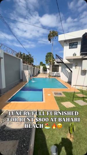 Apartment (Furnished) ya vyumba viwili inapangishwa Bahari Beach, Dar Es Salaam