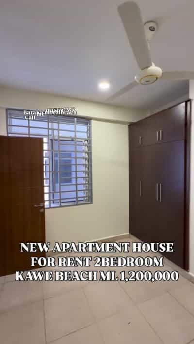 Apartment ya vyumba viwili inapangishwa Kawe Beach, Dar Es Salaam