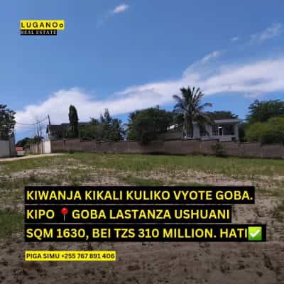 Kiwanja kinauzwa Goba, Dar Es Salaam (1630 sqm)