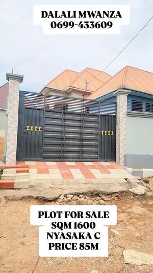 Kiwanja kinauzwa Nyasaka C, Mwanza sqm 1600 Kiwanja kinauzwa Nyasaka C, Mwanza sqm 1600