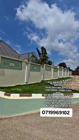 Nyumba ya vyumba vinne inauzwa Goba Njia Nne, Dar Es Salaam (500 sqm)