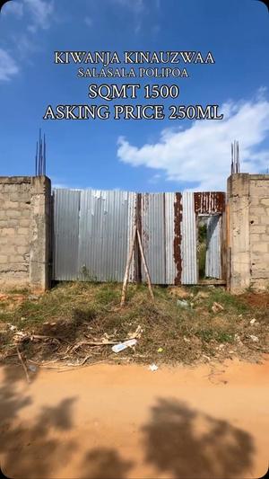 Residential Plot for Sale in Salasala Polipoa, Dar Es Salaam (1500 sqm) Residential Plot for Sale in Salasala Polipoa, Dar Es Salaam (1500 sqm)
