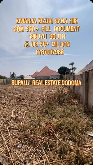 Kiwanja kinauzwa Kikuyu South, Dodoma (800 sqm) Kiwanja kinauzwa Kikuyu South, Dodoma (800 sqm)