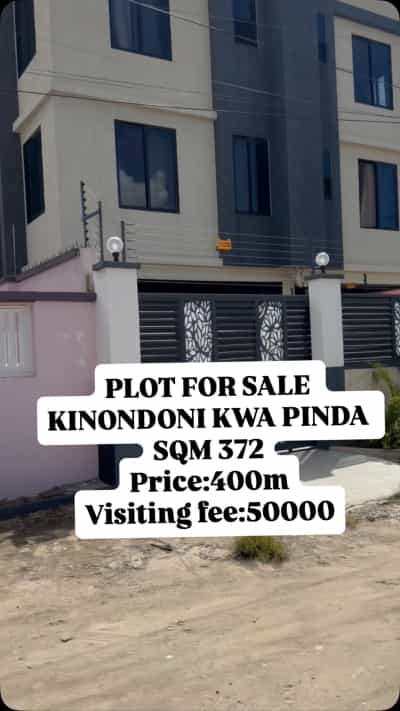 Kiwanja kinauzwa Kinondoni Kwa Pinda, Dar Es Salaam sqm 372 Kiwanja kinauzwa Kinondoni Kwa Pinda, Dar Es Salaam sqm 372