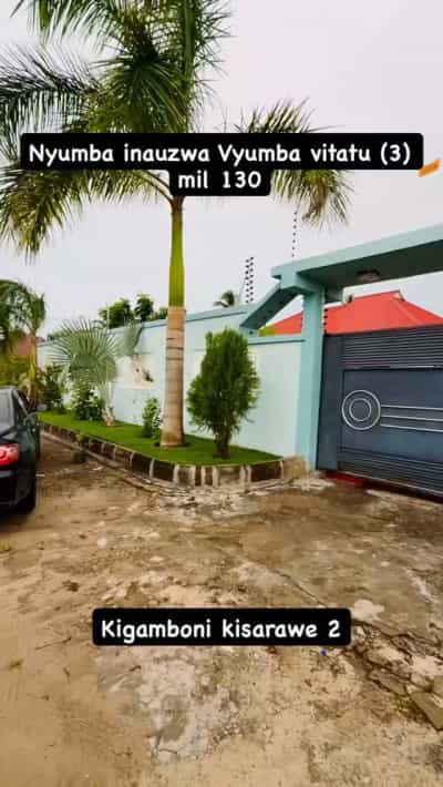 Nyumba ya vyumba vitatu inauzwa Kisarawe 2 Kigamboni, Dar Es Salaam (800 sqm)