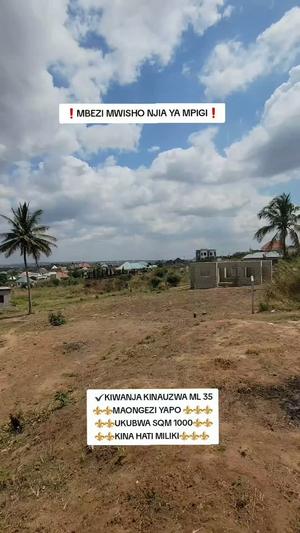 Kiwanja kinauzwa Mbezi Mwisho, Dar Es Salaam (1000 sqm) Kiwanja kinauzwa Mbezi Mwisho, Dar Es Salaam (1000 sqm)
