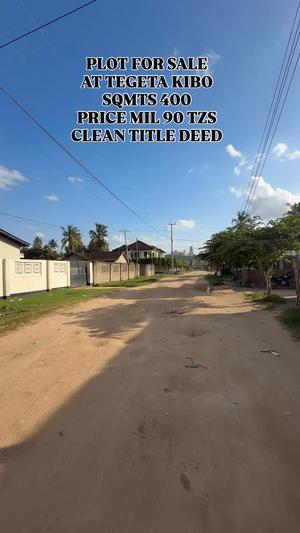 Plot for sale in Tegeta Kibo, Dar Es Salaam sqm 400 Plot for sale in Tegeta Kibo, Dar Es Salaam sqm 400