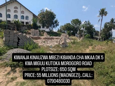 Kiwanja kinauzwa Kibanda cha Mkaa, Dar Es Salaam (650 sqm) Kiwanja kinauzwa Kibanda cha Mkaa, Dar Es Salaam (650 sqm)
