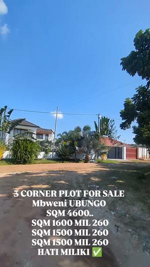 Viwanja vinauzwa Mbweni Ubungo, Dar Es Salaam sqm 1600