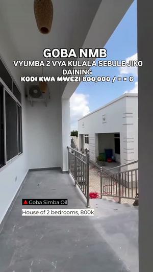 Apartment ya vyumba viwili inapangishwa Goba Simba Oil, Dar Es Salaam Apartment ya vyumba viwili inapangishwa Goba Simba Oil, Dar Es Salaam