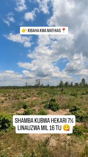 Shamba linauzwa Kibaha Kwa Mathias, Pwani (7.5 acre)