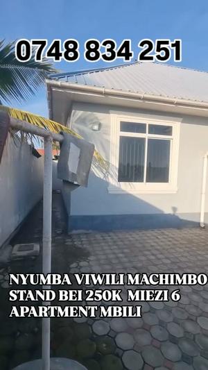 Apartment ya vyumba viwili inapangishwa Kitunda Machimbo, Dar Es Salaam