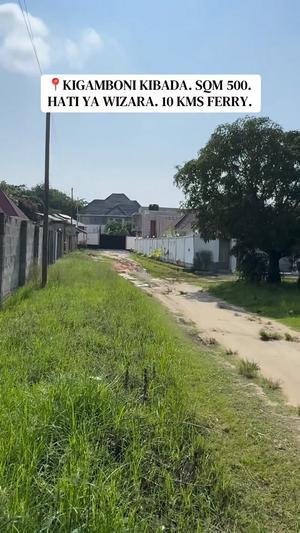 Kiwanja kinauzwa Kigamboni Kibada, Dar Es Salaam sqm 500