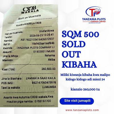 Plots for sale in Kibaha Misugusugu, Pwani sqm 500 Plots for sale in Kibaha Misugusugu, Pwani sqm 500