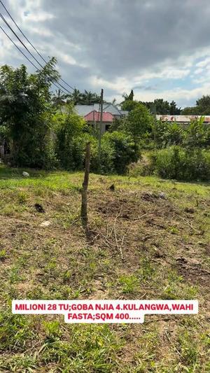 Residential Plot for Sale in Goba Njia 4 Kulangwa, Dar Es Salaam (400 sqm)