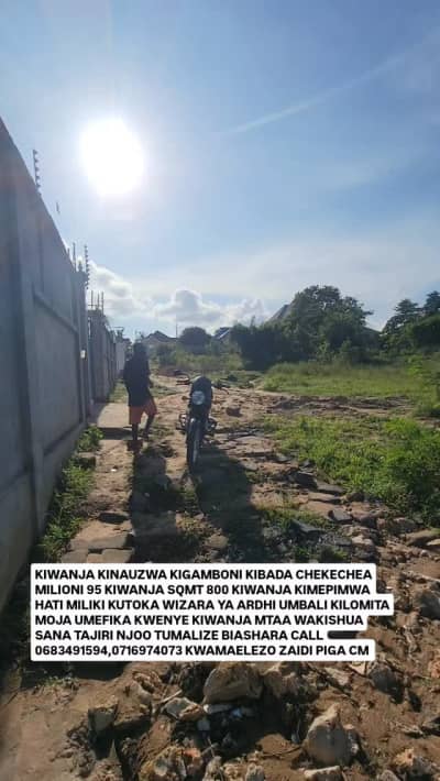 Kiwanja kinauzwa Kigamboni, Dar Es Salaam