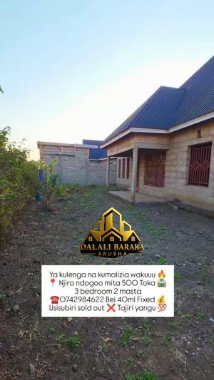 Nyumba ya vyumba vitatu inauzwa Njiro, Arusha (300 sqm)