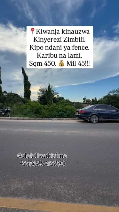 Kiwanja kinauzwa Kinyerezi Shule Zimbili, Dar Es Salaam (450 sqm)