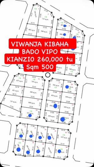 Residential Plots for Sale in Kibaha Misugusugu, Pwani (500 sqm) Residential Plots for Sale in Kibaha Misugusugu, Pwani (500 sqm)