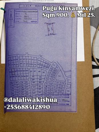 Kiwanja kinauzwa Pugu Kinyamwezi, Dar Es Salaam (900 sqm)