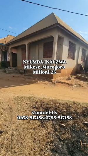 Nyumba ya vyumba vitatu inauzwa Mikese, Morogoro Nyumba ya vyumba vitatu inauzwa Mikese, Morogoro