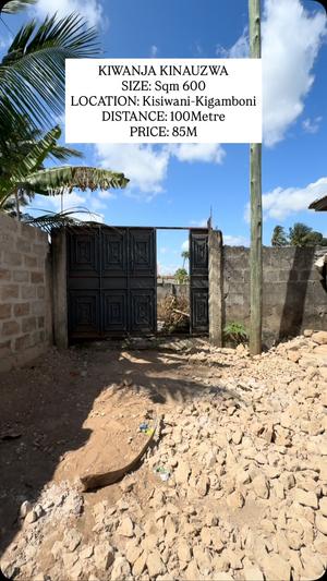 Commercial Plot for Sale in Kisiwani, Dar Es Salaam (600 sqm) Commercial Plot for Sale in Kisiwani, Dar Es Salaam (600 sqm)