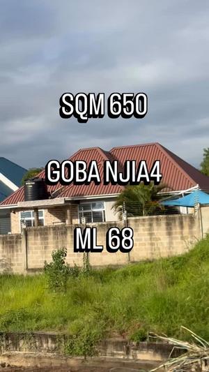 Kiwanja kinauzwa Goba Njia 4, Dar Es Salaam sqm 650