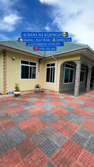 5 Bedrooms House for Sale in Kigamboni Funcity, Dar Es Salaam (500 sqm)