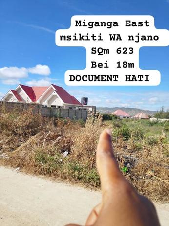 Kiwanja kinauzwa Miganga, Dodoma sqm 623