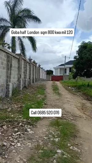 Kiwanja kinauzwa Goba, Dar Es Salaam sqm 800