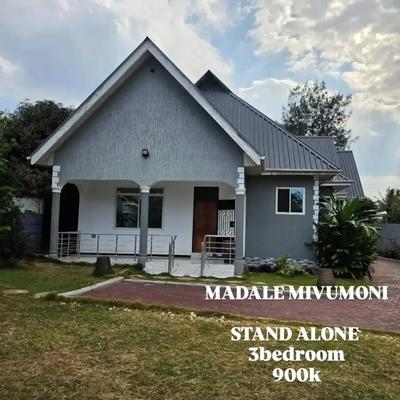 Nyumba ya vyumba vitatu inapangishwa Madale Mivumoni, Dar Es Salaam