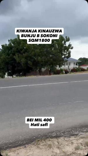 Residential Plot for Sale in Bunju B Sokoni, Dar Es Salaam (1800 sqm)