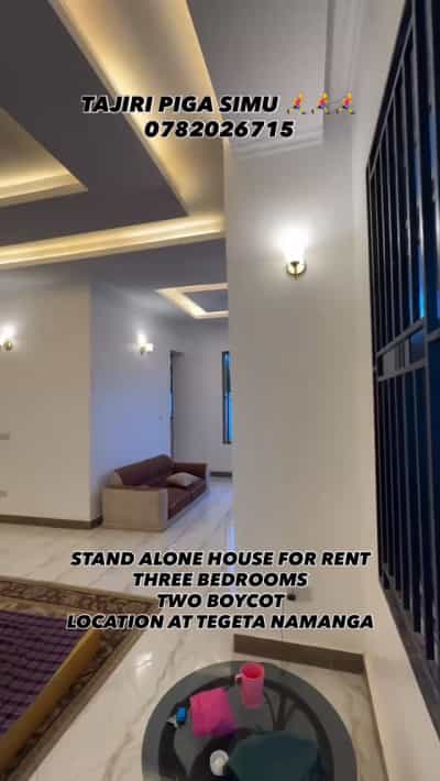3 Bedrooms House for Rent in Tegeta Namanga, Dar Es Salaam