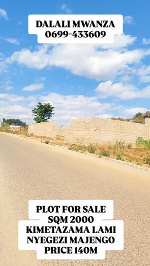 Kiwanja kinauzwa Nyegezi Majengo, Mwanza (2000 sqm)