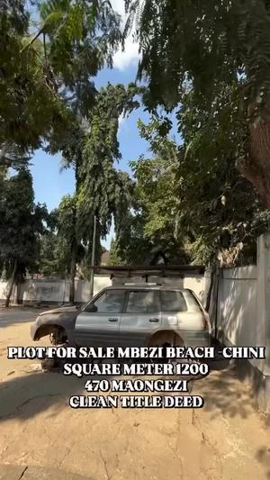 Residential Plot for Sale in Mbezi Beach, Dar Es Salaam (1200 sqm)