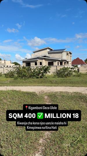 Plot for sale in Kigamboni, Dar Es Salaam sqm 400 Plot for sale in Kigamboni, Dar Es Salaam sqm 400
