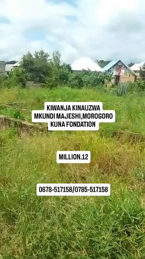 Kiwanja kinauzwa Mkundi Majeshi, Morogoro