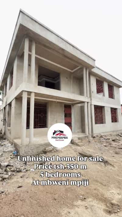 Nyumba ya vyumba vitano inauzwa mbweni mpiji, Dar Es Salaam