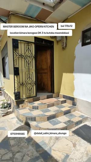 Apartment ya chumba kimoja inapangishwa Kimara Korogwe, Dar Es Salaam