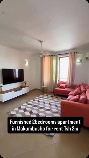 Apartment (Furnished) ya vyumba viwili inapangishwa Makumbusho, Dar Es Salaam
