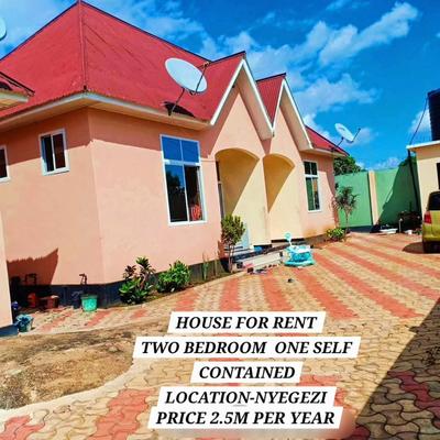 2 Bedrooms House for Rent in Mwanza 2 Bedrooms House for Rent in Mwanza