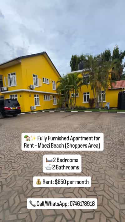 Apartment (Furnished) ya vyumba viwili inapangishwa Mbezi Beach, Dar Es Salaam