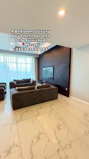 Apartment (Furnished) ya vyumba vinne inapangishwa Masaki, Dar Es Salaam