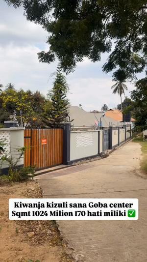 Kiwanja kinauzwa Goba Centre, Dar Es Salaam (1024 sqm)