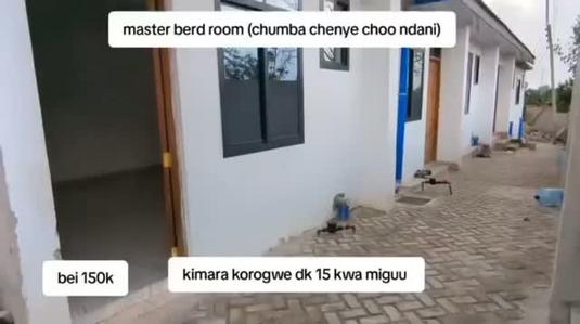 Apartment ya chumba kimoja inapangishwa Kimara Korogwe, Dar Es Salaam