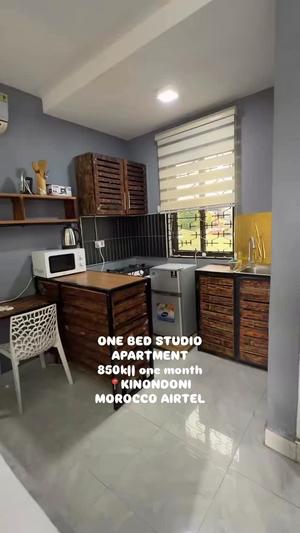 Apartment ya chumba kimoja inapangishwa Kinondoni Morocco, Dar Es Salaam