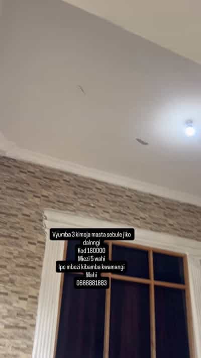 Nyumba ya vyumba vitatu inapangishwa Mbezi Kibamba Kwamangi, Dar Es Salaam